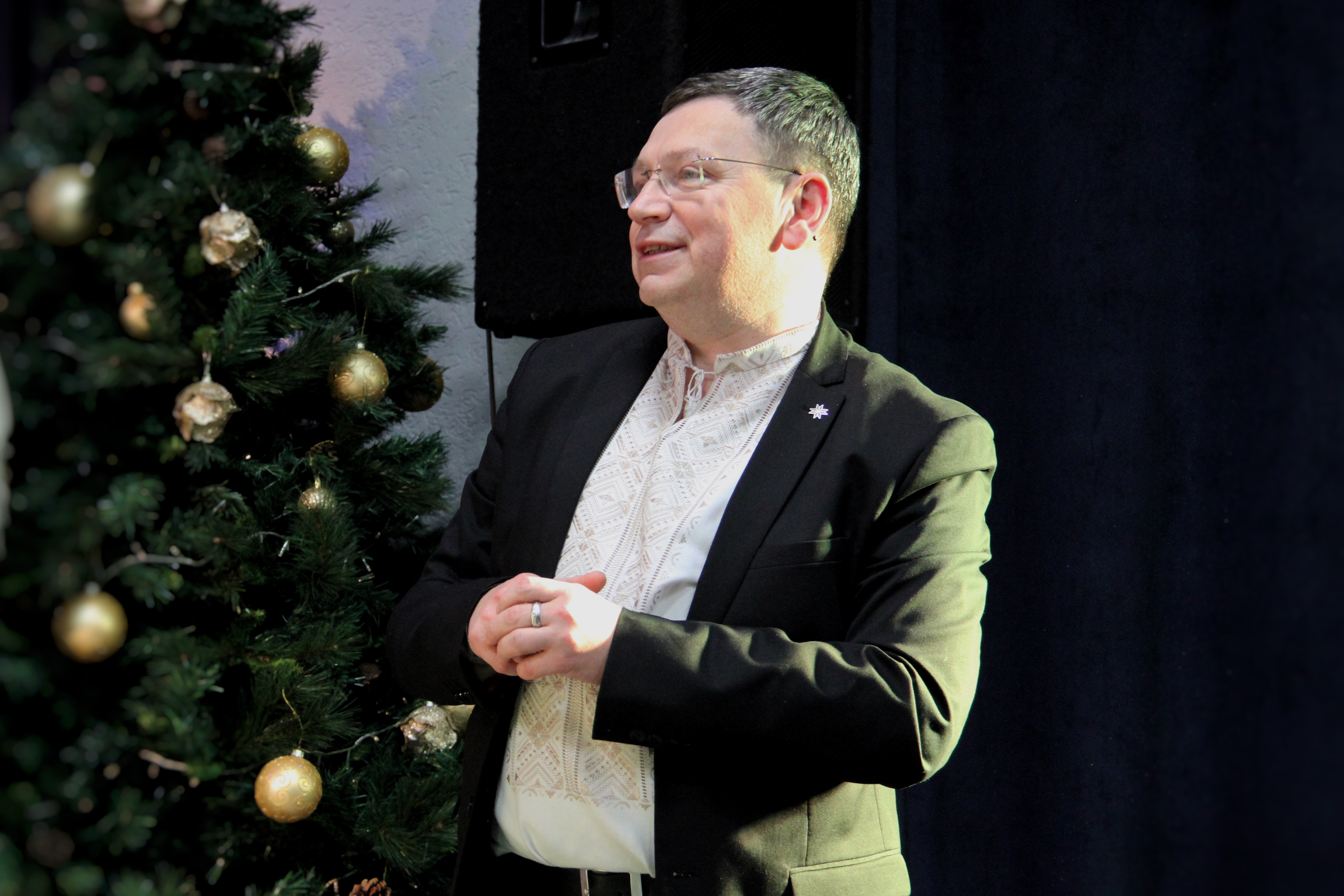 Rektor TNPU, profesor Bohdan Buiak pid chas vitalnoho slova